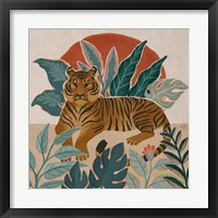 Framed 'Big Cat Beauty III' border=