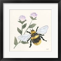 Framed 'In the Garden Bee' border=
