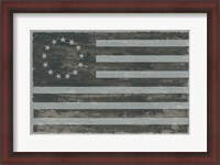 Framed Slate American Flag