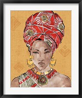 Framed African Flair IV Warm