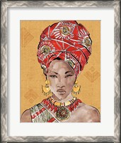 Framed African Flair IV Warm