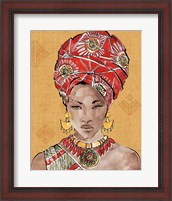 Framed African Flair IV Warm