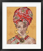 African Flair IV Warm Framed Print