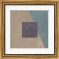 Framed 'Blue Silk Abstract II' border=