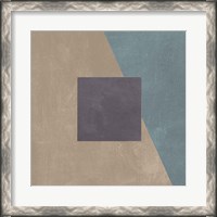 Framed 'Blue Silk Abstract II' border=
