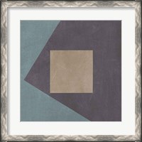 Framed 'Blue Silk Abstract I' border=