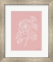 Framed Joyful Peonies IV Pink