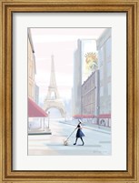 Framed Paris Morning Walk