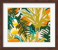 Framed Tropical Coconut Citrus