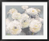 Framed Wild Roses Gray Crop