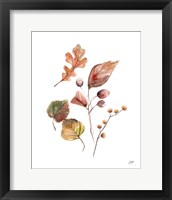 Framed 'Pieces of Autumn I' border=