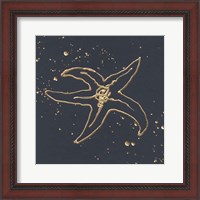 Framed Gold Starfish III