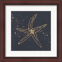 Framed Gold Starfish II