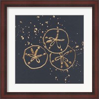 Framed Gold Sand Dollar II