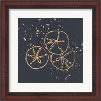 Framed Gold Sand Dollar II