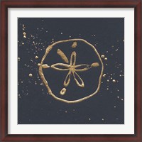 Framed Gold Sand Dollar I