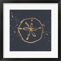 Gold Sand Dollar I Framed Print