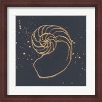 Framed Gold Nautilus II