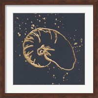 Framed Gold Nautilus I
