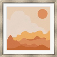 Framed Mountainous I Orange