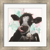 Framed Moo Latte