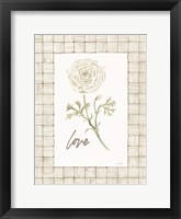 Love Flower Framed Print