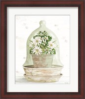 Framed Floral Cloche II