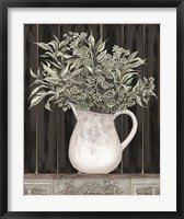 Framed Sage Greenery in a Pitcher