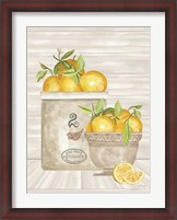 Framed Lemon Crock and Bowl