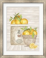 Framed Lemon Crock and Bowl
