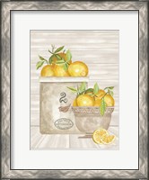 Framed Lemon Crock and Bowl