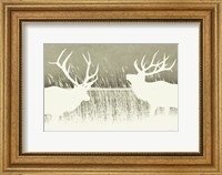 Framed Elk Silhouettes