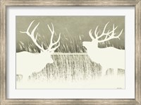 Framed Elk Silhouettes