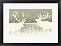 Framed Elk Silhouettes