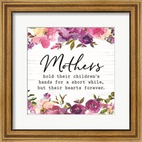 Framed Floral Mothers Hold