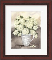 Framed Hobnail Hydrangeas