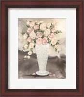 Framed Hobnail Roses