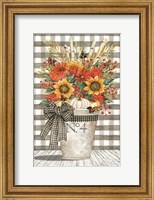 Framed No. 4 Autumn Floral Arrangement