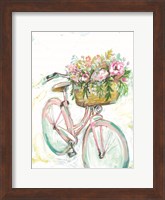 Framed Bicycle with Flower Basket