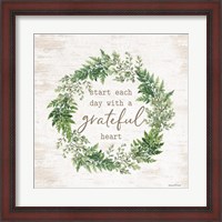 Framed Grateful Heart Wreath