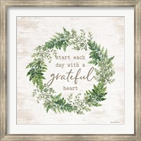 Framed Grateful Heart Wreath