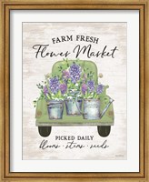 Framed Flower Market - Hyacinths