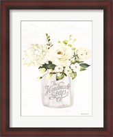 Framed Bathroom Flower Jar