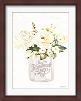 Framed Bathroom Flower Jar