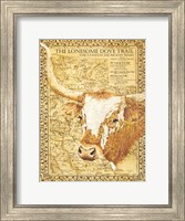Framed Lonesome Dove Trail