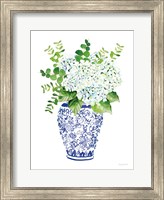 Framed Chinoiserie Hydrangea I