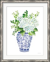 Framed Chinoiserie Hydrangea I