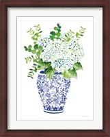 Framed Chinoiserie Hydrangea I