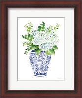 Framed Chinoiserie Hydrangea I