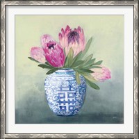 Framed Protea Chinoiserie I